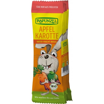Rapunzel Dětská ovesná tyčinka jablko a mrkev BIO 4 x 23 g