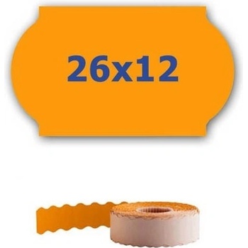 CDRmarket Етикети за цени за клещи, 26mm x 12mm, 900компютри сигнал портокал (ETRL-26x12-orange)