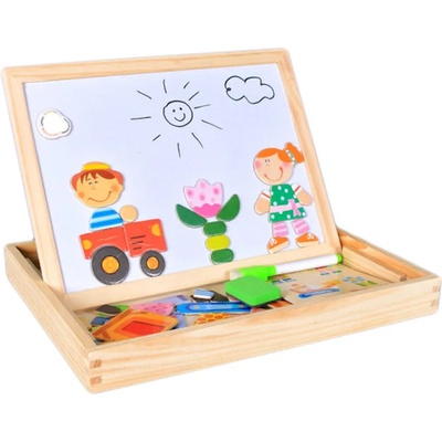 EmonaMall Дървена дъска (кутия с магнитен пъзел) EmonaMall - Код W4299 (W4299-201023026-2002010230260)
