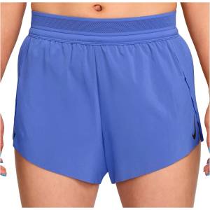 Nike Дамски шорти за бягане Nike Women's AeroSwift Dri-FIT ADV Mid-Rise 3'' Running shorts - Sapphire / Black / White / Black (112-4580-0314)