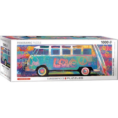 Eurographics Panoramatické Barevný Volkswagen 1000 dielov