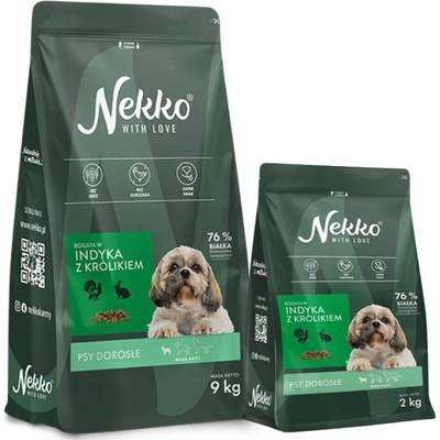 Nekko Adult Small morčacie s králikom 2 kg