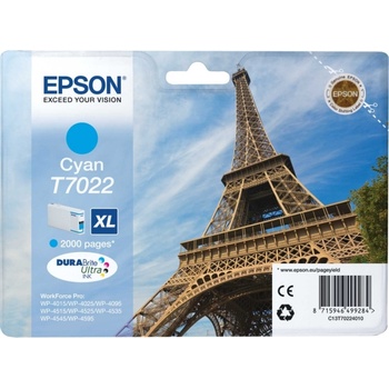 Epson Картридж оригинално мастило Epson Cyan T7022 за WP4000|4500 "C13T70224010 (C13T70224010)