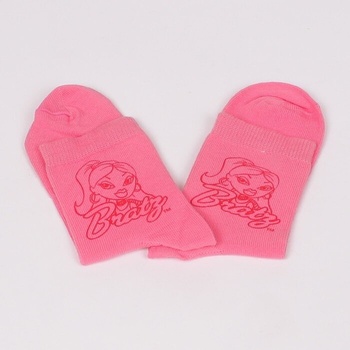 Детски чорапи в розов цвят с картинка на момиче