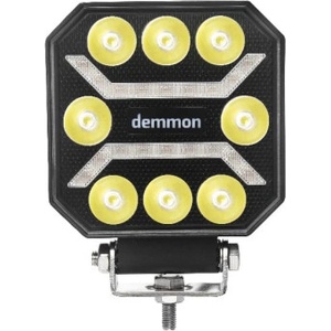  Универсална мощна led ЛЕД диодна лампа халоген бяла светлина 27w 12v - 24v за камион трактор ролбар АТВ джип земеделски