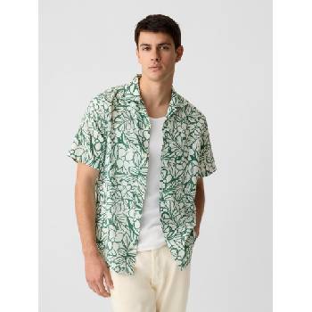 GAP Ленена риза с къс ръкав GAP GAP | Zelen | МЪЖЕ | XS