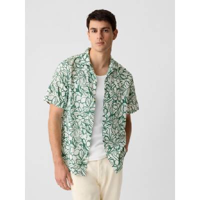 GAP Ленена риза с къс ръкав GAP GAP | Zelen | МЪЖЕ | XS