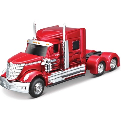 Maisto Design Custom Rigs International Lone Star metal červené 1:64