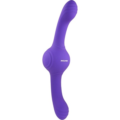 EVOLVED Our Gyro Vibe - акумулаторен, разтърсващ двоен вибратор (лилав)