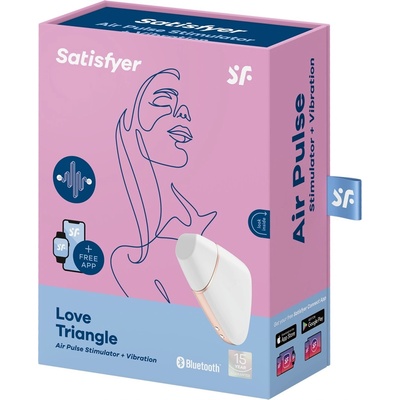 Satisfyer Love Triangle Air Pulse Stimulator + Vibration vzduchový stimulátor klitorisu s vibracemi
