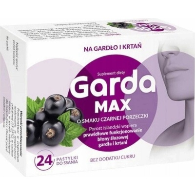 Garda Med Pastilky do hrdla s príchuťou čiernych ríbezlí 24 pastiliek