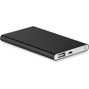 More Than Gifts Мобилна батерия Powerflat, 4000 mAh, черна (6120120015)