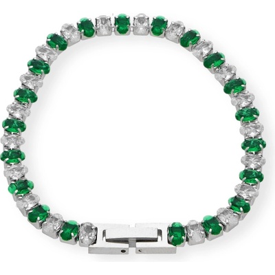 Ewena dámský náramek z chirurgické oceli s krystalky CKR701