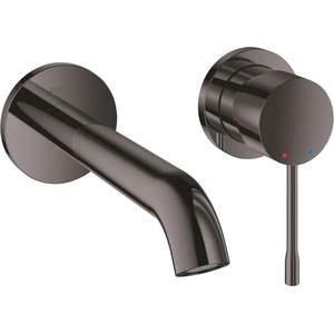 GROHE Essence - Смесител за мивка за вграждане, с две дупки, тъмен графит 19408A01 (19408A01)