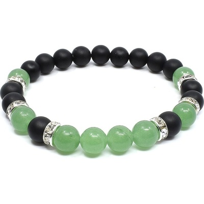 Mijabijoux náramek z minerálů avanturín a onyx MB00115