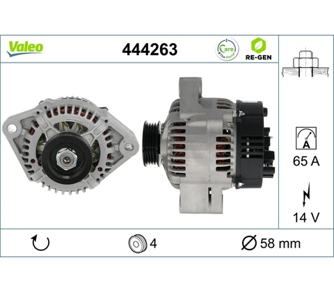 VALEO Alternátor 444263