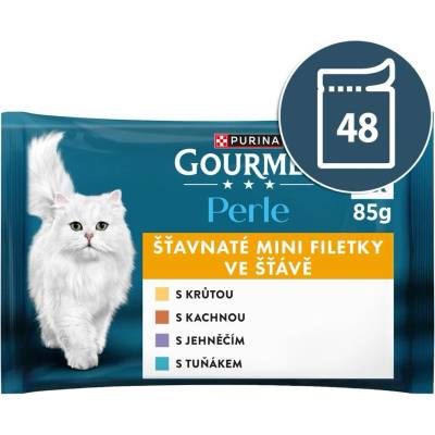 Gourmet Капсули Gourmet Perle, мини филета в сос 48 x 85 г