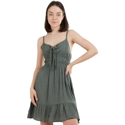 FUNDANGO-Sarah Mono Dress-537-khaki Zelená