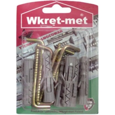 Wkret-met Дюбел ф10 с ъглова кука 6бр Wkret-met