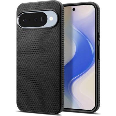 Spigen Противоударен Калъф за Google Pixel 10 Pro/ 10, Spigen Liquid Air Case, Черен (ACS09714)