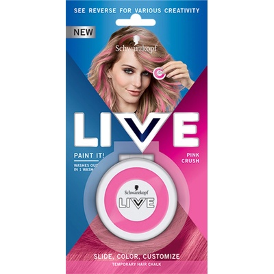 Schwarzkopf Live Paint It! umývateľná krieda na vlasy Pink Crush 3,5 g