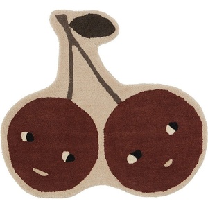 OYOY Mini Детски килим със смес от вълна 86x76 cm Cherry - OYOY Mini (M107087)