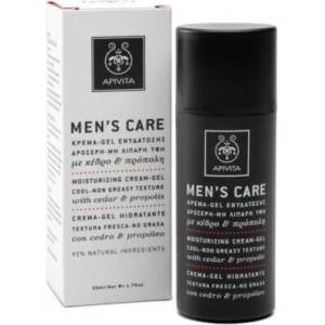APIVITA Хидратиращ крем-гел за мъже с Прополис, Apivita Mens Care Moisturizing Cream Gel 50ml