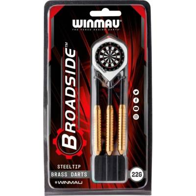 Winmau Broadside Steel Tip mosadzné šípky 22 g