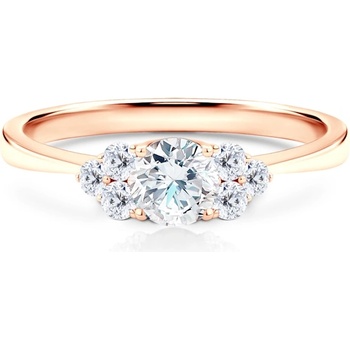 SAVICKI Годежен пръстен Fairytale: розово злато, лабораторен диамант