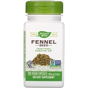 Nature's Way Fennel seed, 480 mg, 100 капсули, Nature's Way (12700)