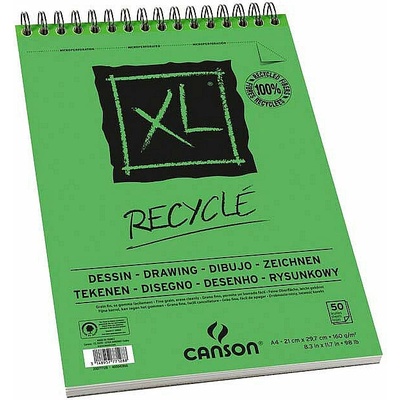 Canson Kresliaci blok XL Recycle 160 g/m² 50 listov A4 so špirálou