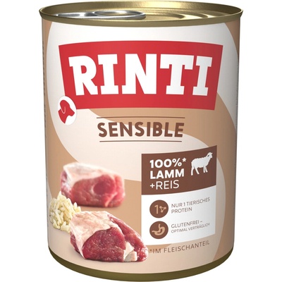 Rinti Sensible jahňacie a ryža 6 x 800 g