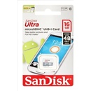 Pamäťové karty SanDisk microSDHC 16GB Ultra UHS-I SDSQUNB-016G-GN3MN