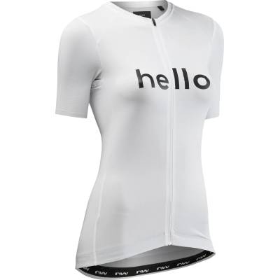 Northwave Дамска фланелка с къс ръкав за колоездене Northwave Women's Blade Hello Goodbye Jersey Short Sleeve Cycling jersey - White - размер XS (156-2808-0111)