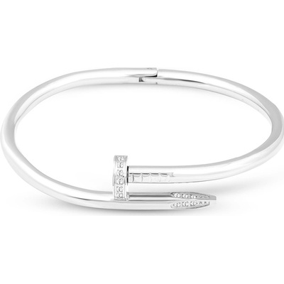 Biju Náramek z chirurgické oceli hřebík se zirkony 1817 2001817