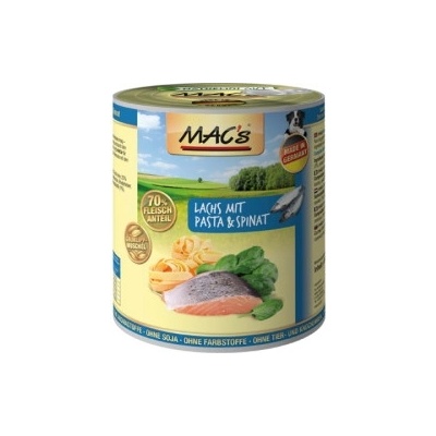 MAC's Dog losos s těstovinami a špenátem 800 g