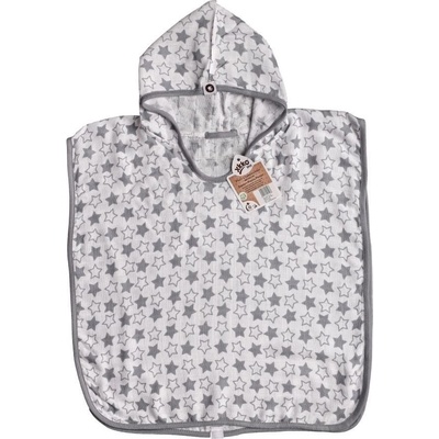 XKKO BMB Little Stars Bambusové pončo silver 2