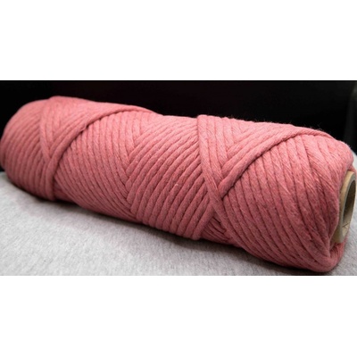 Macrame - tmavo staroružová - priemer 0,3 cm - návin 100 metrov