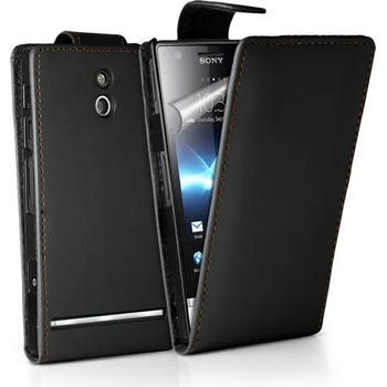 Image 1 of Sony LT22i Xperia_P Flip Калъф Черен + Протектор