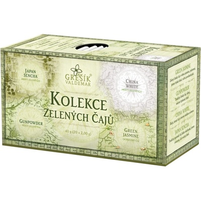 Grešík Kolekcia zelených čajov porciovaných 40 g