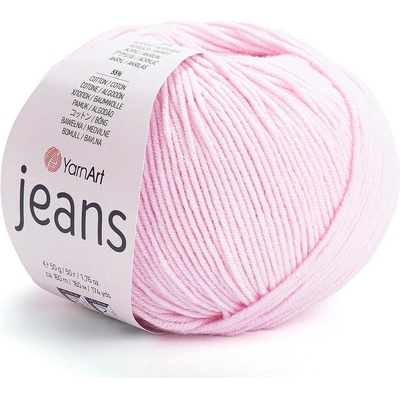 Pletací příze Gina / Jeans 50 g Varianta: 36 (18) růžová nejsv., Balení: 1 ks 43308/85098/210524