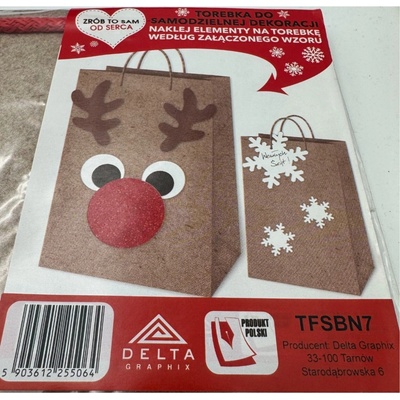 Ozdobná vianočná taška Mikuláš Vianoce 22,5x33,5cm DeltaGraphix