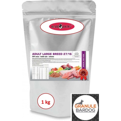 Bardog Hypoalergenní Adult Large Breed 27/16 1 kg