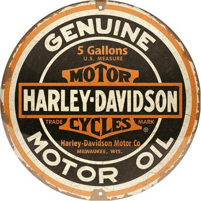 NOSTALGIC ART cedule HARLEY DAVIDSON Circle black