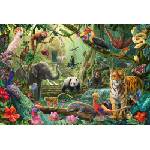 Schmidt Spiele - Puzzle Colorful wildlife in the jungle - 100 piese