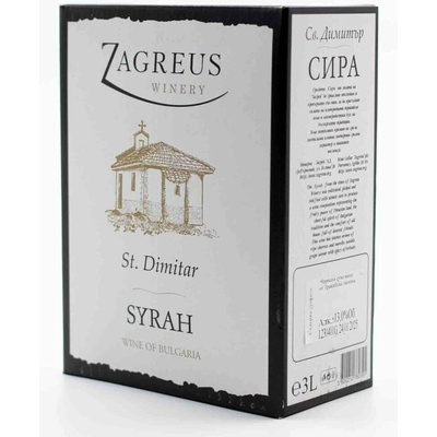Zagreus Winery Syrah červená 2024 13% 3 l (kartón)