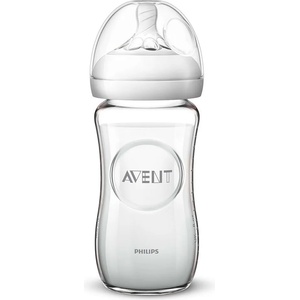 Philips Стъклено Шише за хранене Natural 240 мл (00A.0436.002)