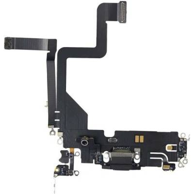 AppleKing nabíjecí a audio flex konektor pro iPhone 14 Pro - černý