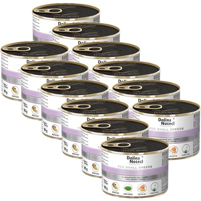 Dolina Noteci Premium Adult Small Breed with Rabbit Green Beans and Brown Rice 12 x 185 g