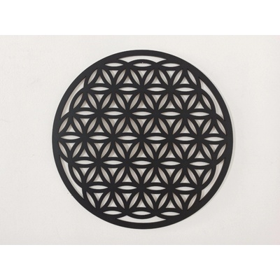 MAJADESIGN Dřevěná mandala - obraz na stěnu dekorace z překližky barevně lakovaná Rozměr obrazu: 30 x 30 cm